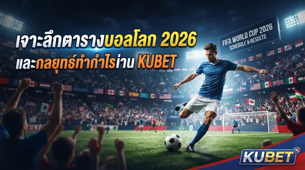 เจาะลึกตารางบอลโลก 2026 และกลยุทธ์ทำกำไรผ่าน KUBET